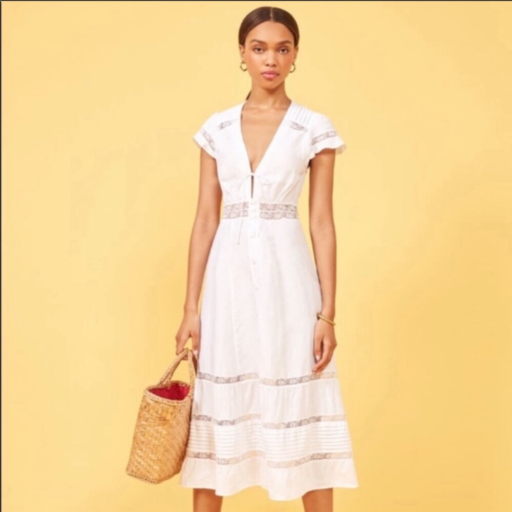 Reformation linen dress